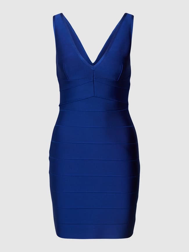 Vera Wang Bride Cocktailkleid Mit V-Ausschnitt - Royalblau 2 Vera Wang Bride Cocktailkleid Mit V-Ausschnitt - Royalblau – Bild 2