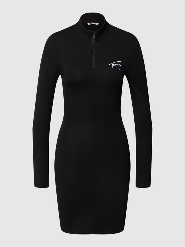 Tommy Jeans Minikleid Mit Label-Stitching Modell 'SIGNATURE BODYCON' - Schwarz 2 Tommy Jeans Minikleid Mit Label-Stitching Modell 'SIGNATURE BODYCON' - Schwarz – Bild 2
