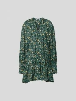 Alternative view of Designers Remix Minikleid Mit Floralem Muster - Schwarz