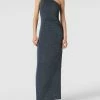Jake*s Cocktail Abendkleid Im One-Shoulder-Look - Graphit Meliert