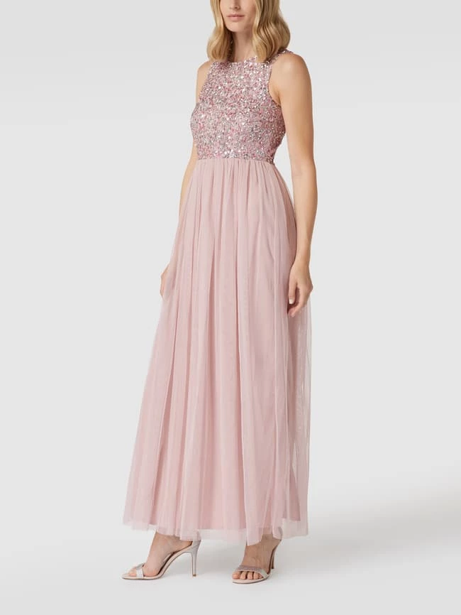 LACE & BEADS Abendkleid Mit Paillettenbesatz - Rosa 4 LACE & BEADS Abendkleid Mit Paillettenbesatz - Rosa – Bild 4