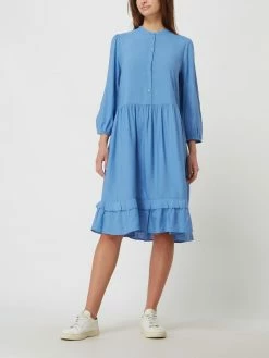 Esprit Kleid Aus Viskose - Rauchblau