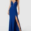 Mascara Abendkleid Mit Tiefem Gehschlitz - Royalblau