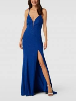 Mascara Abendkleid Mit Tiefem Gehschlitz - Royalblau