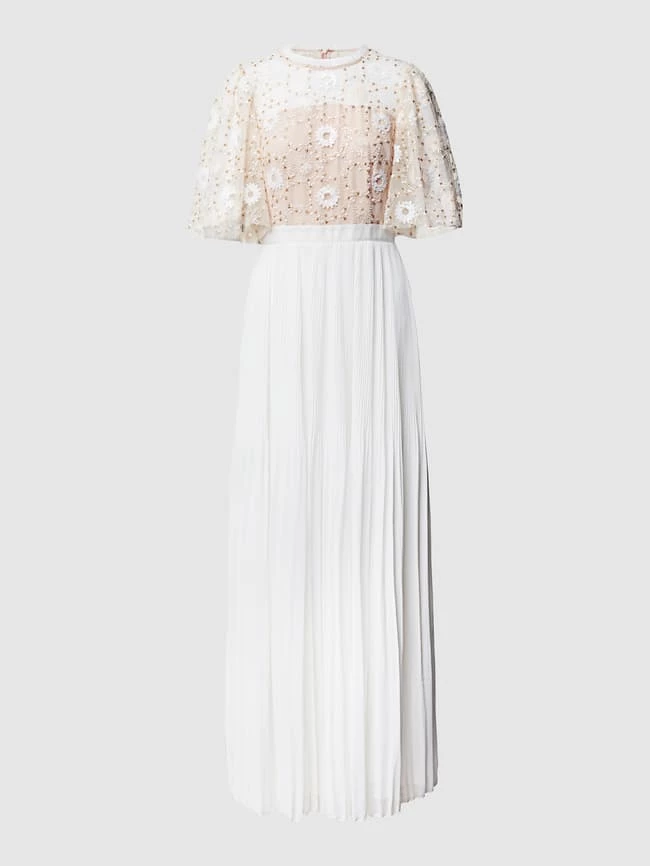 Apart Glamour Brautkleid Mit Pailletten Und Plisseefalten - Offwhite 2 Apart Glamour Brautkleid Mit Pailletten Und Plisseefalten - Offwhite – Bild 2