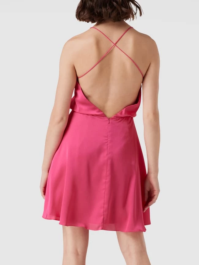 Unique Cocktailkleid In Wickel-Optik - Pink 5 Unique Cocktailkleid In Wickel-Optik - Pink – Bild 5