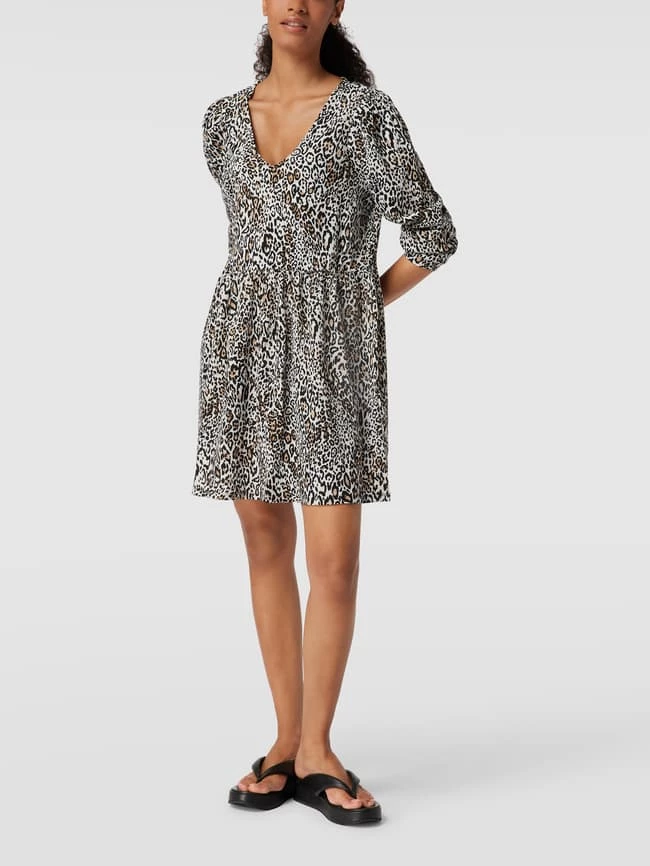 Vila Minikleid Mit Allover-Muster Modell 'Vicaia' - Schwarz 1 Vila Minikleid Mit Allover-Muster Modell 'Vicaia' - Schwarz