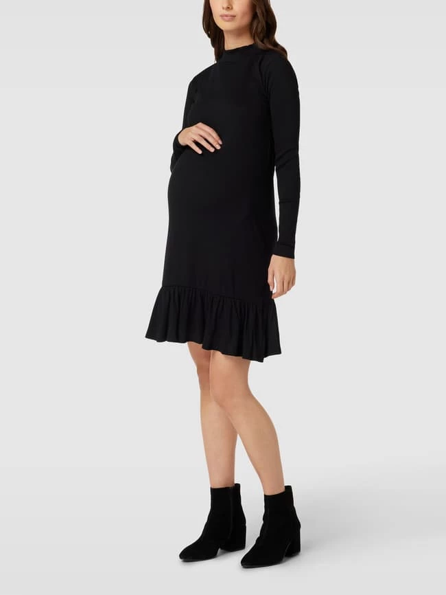 Mamalicious Umstands-Kleid In Ripp-Optik Modell 'MLrosina Jersey Dress' - Schwarz 1 Mamalicious Umstands-Kleid In Ripp-Optik Modell 'MLrosina Jersey Dress' - Schwarz