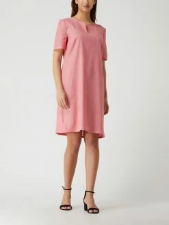 Montego Kleid Mit Leinen-Anteil - Pink Meliert
