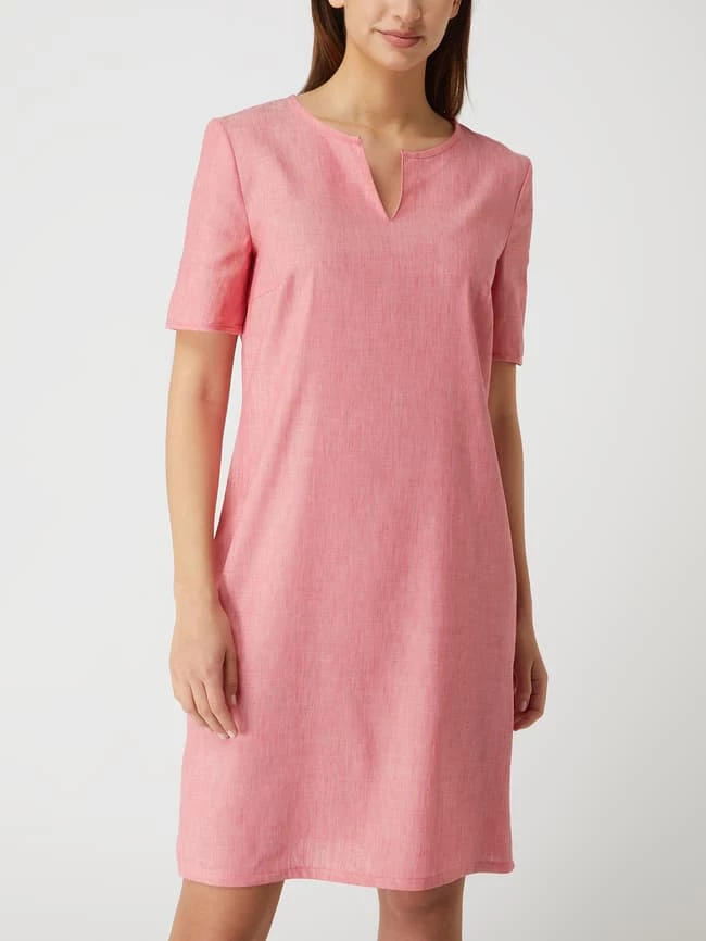 Montego Kleid Mit Leinen-Anteil - Pink Meliert 4 Montego Kleid Mit Leinen-Anteil - Pink Meliert – Bild 4