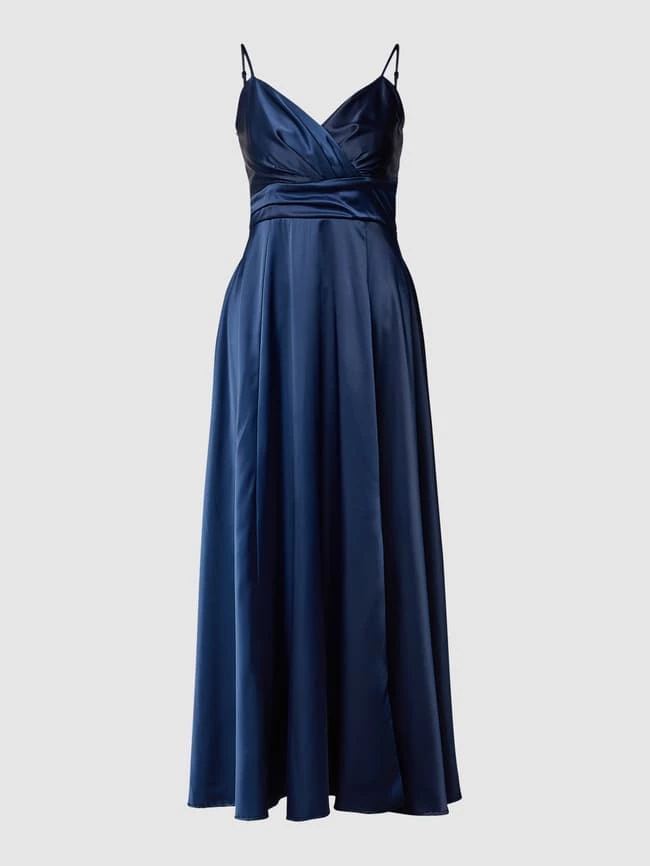 Paradi Abendkleid In Midilänge Mit V-Ausschnitt - Dunkelblau 2 Paradi Abendkleid In Midilänge Mit V-Ausschnitt - Dunkelblau – Bild 2