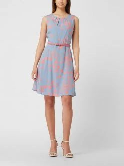 Montego Kleid Mit Gürtel - Bleu