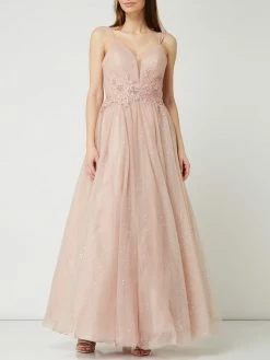 Mascara Abendkleid Aus Tüll Mit Glitter-Effekt - Mauve