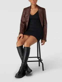 BDG Urban Outfitters Minikleid In Ripp-Optik - Schwarz