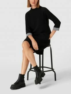 Betty Barclay Knielanges Kleid Mit Strukturmuster - Schwarz