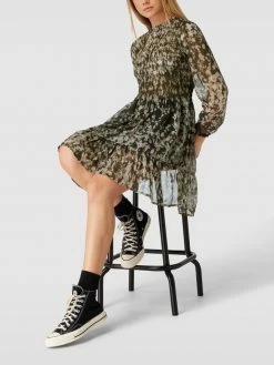 Noisy May Blusenkleid Mit Smok-Details Modell 'MELINA' - Schwarz