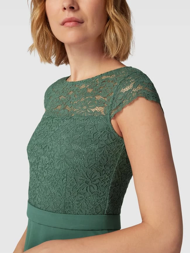 V.M. Cocktailkleid Mit Zierbesatz - Grün 3 V.M. Cocktailkleid Mit Zierbesatz - Grün – Bild 3