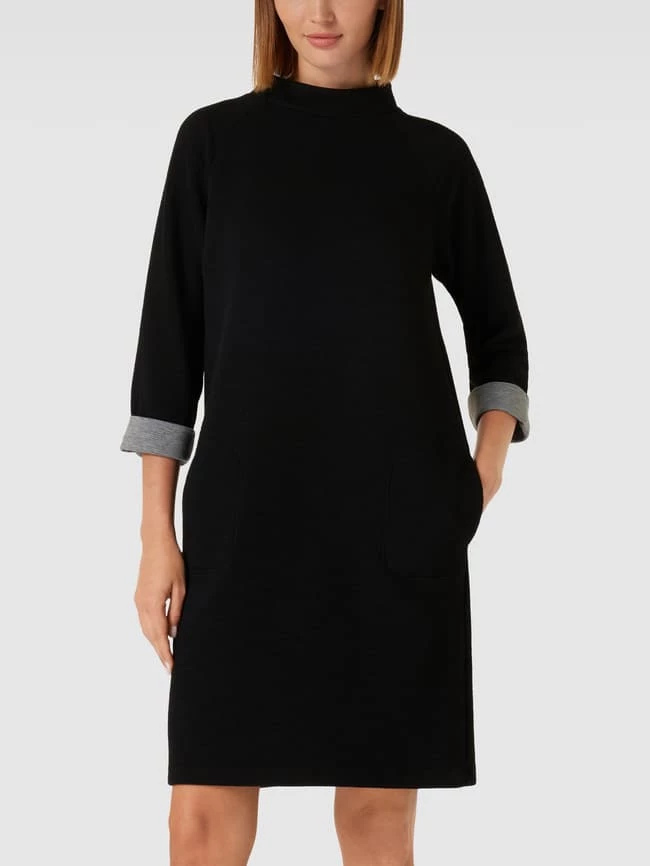 Betty Barclay Knielanges Kleid Mit Strukturmuster - Schwarz 4 Betty Barclay Knielanges Kleid Mit Strukturmuster - Schwarz – Bild 4