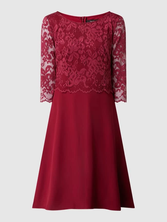 Vera Mont Cocktailkleid Aus Floraler Spitze Und Chiffon - Kirschrot 2 Vera Mont Cocktailkleid Aus Floraler Spitze Und Chiffon - Kirschrot – Bild 2