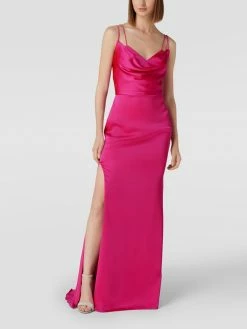 Vila-shop 21 Vera Wang Bride Abendkleid Mit Gehschlitz Modell 'Nathalie' - Fuchsia