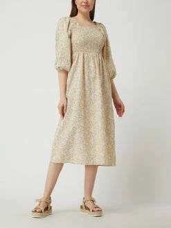 Modström Midikleid Aus Baumwoll-Viskose-Mix Modell 'Philly' - Hellrosa