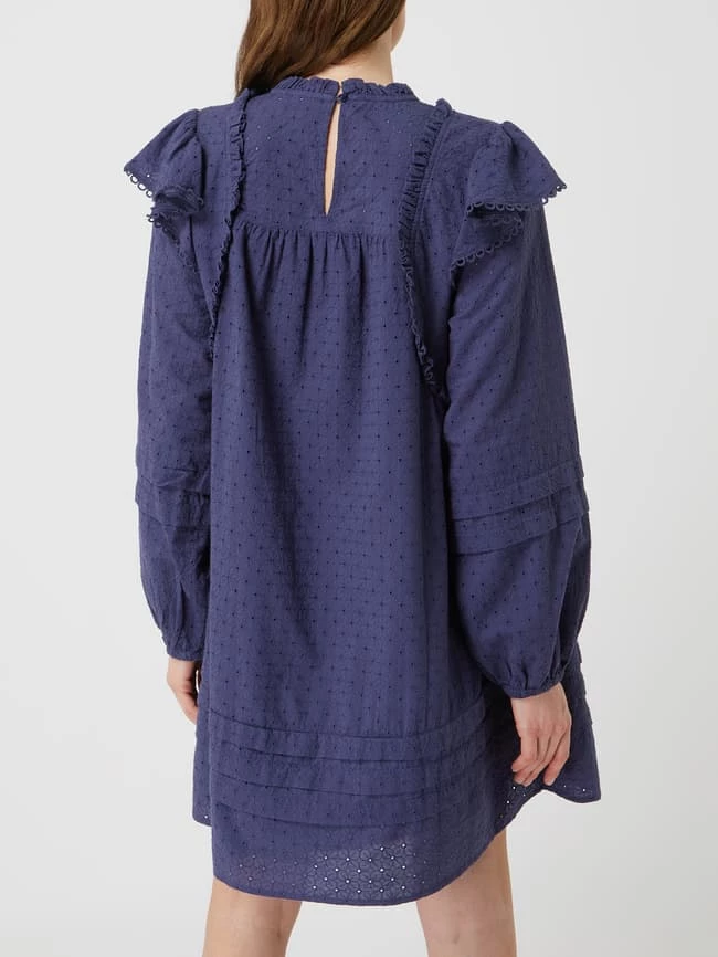 Atelier Reve Kleid Mit Lochstickerei Modell 'Irestee' - Blau 5 Atelier Reve Kleid Mit Lochstickerei Modell 'Irestee' - Blau – Bild 5