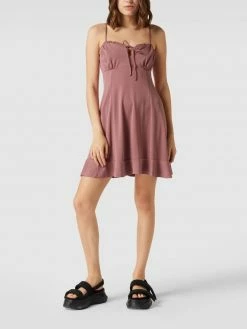 REVIEW Ärmelloses Minikleid Mit Raffungen - Mauve