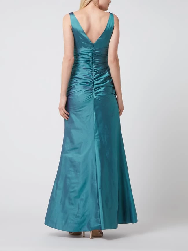 Luxuar Abendkleid Aus Taft - Petrol 4 Luxuar Abendkleid Aus Taft - Petrol – Bild 4