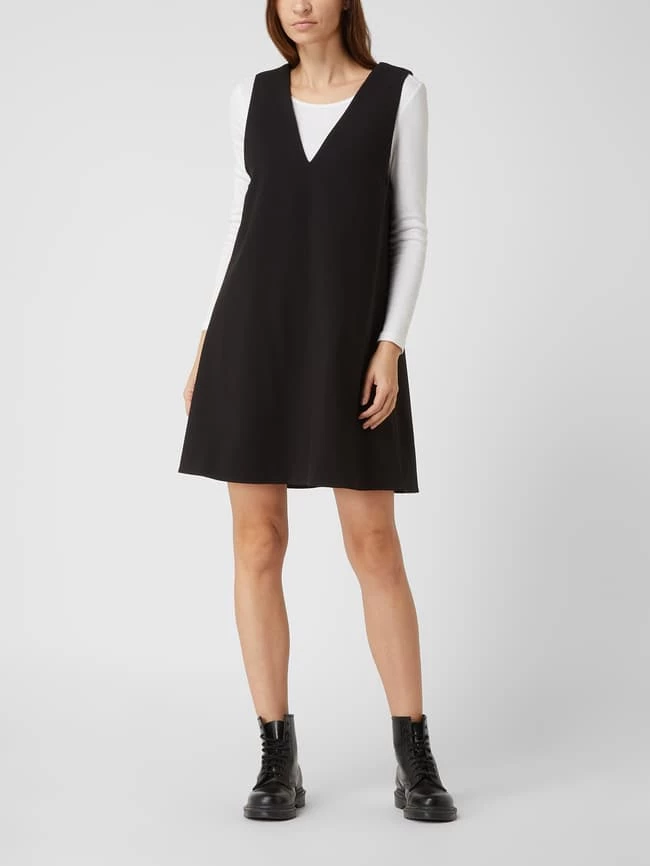 Object Kleid Mit V-Ausschnitt Modell 'Sigrid Mira' - Schwarz 1 Object Kleid Mit V-Ausschnitt Modell 'Sigrid Mira' - Schwarz