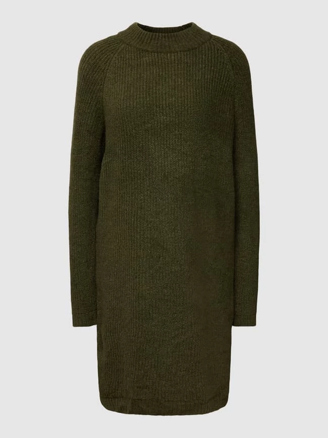 Only Knielanges Strickkleid Modell 'JADE' - Olivgrün 2 Only Knielanges Strickkleid Modell 'JADE' - Olivgrün – Bild 2