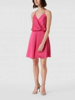 Unique Cocktailkleid In Wickel-Optik - Pink