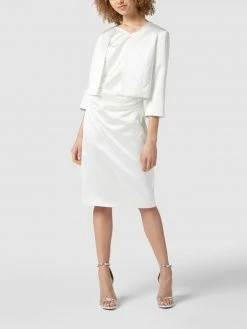 Swing Cocktailkleid Aus Satin - Offwhite