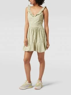 Guess Minikleid Mit Floralem Lochstickmuster - Mint
