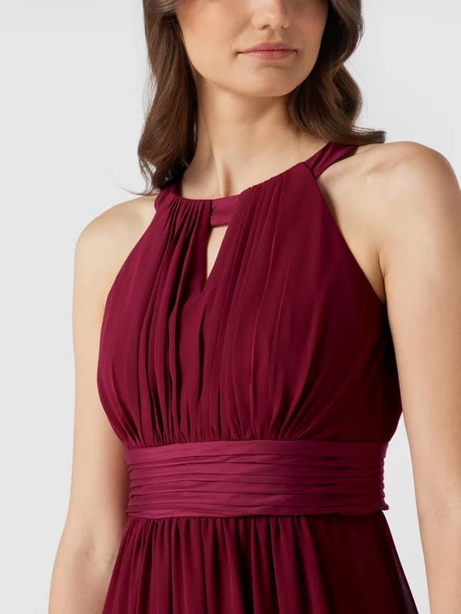 Jake*s Cocktail Abendkleid Mit Plisseefalten - Kirschrot 3 Jake*s Cocktail Abendkleid Mit Plisseefalten - Kirschrot – Bild 3