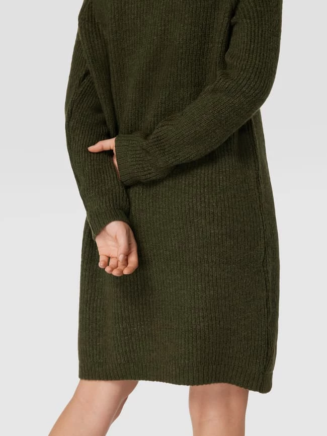 Only Knielanges Strickkleid Modell 'JADE' - Olivgrün 3 Only Knielanges Strickkleid Modell 'JADE' - Olivgrün – Bild 3