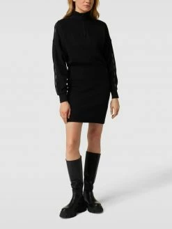 HUGO Kleid Mit Logo-Stitching Modell 'Navender' - Schwarz