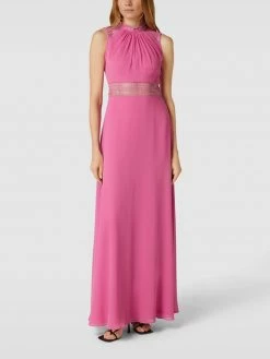 V.M. Abendkleid Mit Lochstickereien - Pink