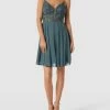 Laona Cocktailkleid Mit Ziersteinbesatz - Grün