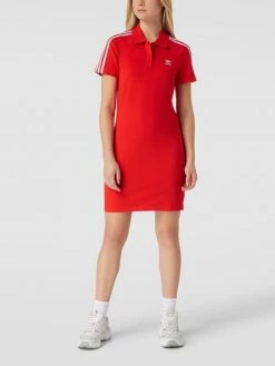 Adidas Originals T-Shirt-Kleid Mit Knopfleiste - Rot