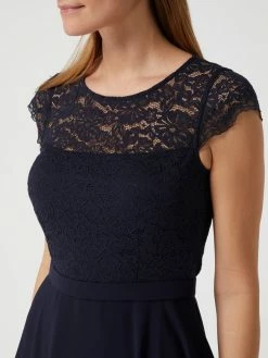 V.M. Cocktailkleid Aus Floraler Spitze Und Chiffon - Marineblau -Vila-shop 8964sl2h8sq4miq188ojcd2788o34ga99h946kii65akcjqka0ojidic70pk4ha49op4kkq46db4eiqlal3madpl6kp68d1nc8rmaohk60o66eb161h30d9oc4q64p9k75j30p0