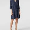 REVIEW Minikleid Mit Floralem Allover-Muster - Blau