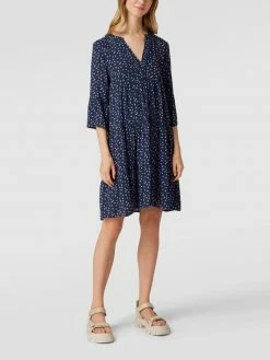 REVIEW Minikleid Mit Floralem Allover-Muster - Blau