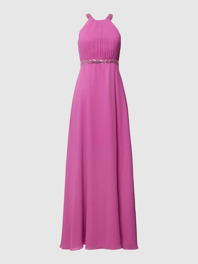 V.M. Abendkleid Mit Neckholder - Pink 2 V.M. Abendkleid Mit Neckholder - Pink – Bild 2