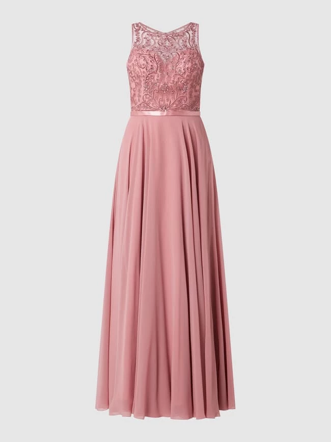 Luxuar Abendkleid Mit Strasssteinen - Mauve 2 Luxuar Abendkleid Mit Strasssteinen - Mauve – Bild 2