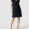 Betty Barclay Knielanges Kleid Mit Kellerfalte - Marineblau