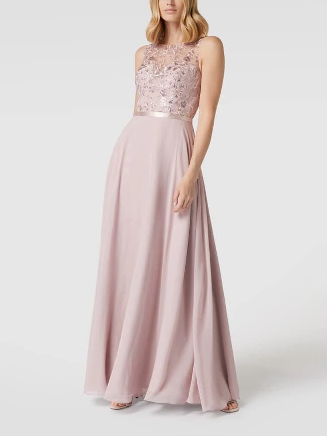 Luxuar Abendkleid Mit Paillettenbesatz - Mauve 4 Luxuar Abendkleid Mit Paillettenbesatz - Mauve – Bild 4