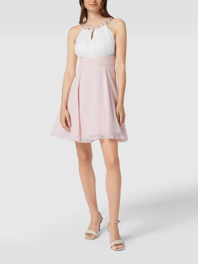 Jake*s Cocktail Cocktailkleid Mit Taillenpasse - Rosa 1 Jake*s Cocktail Cocktailkleid Mit Taillenpasse - Rosa