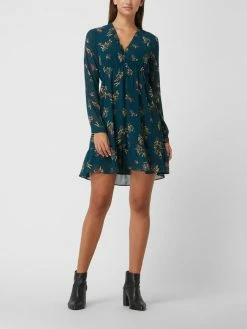 Apricot Kleid Mit Floralem Muster - Grün