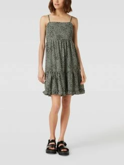 Only Minikleid Mit Volantsaum - Grün