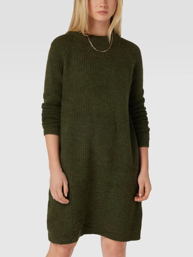 Only Knielanges Strickkleid Modell 'JADE' - Olivgrün 4 Only Knielanges Strickkleid Modell 'JADE' - Olivgrün – Bild 4